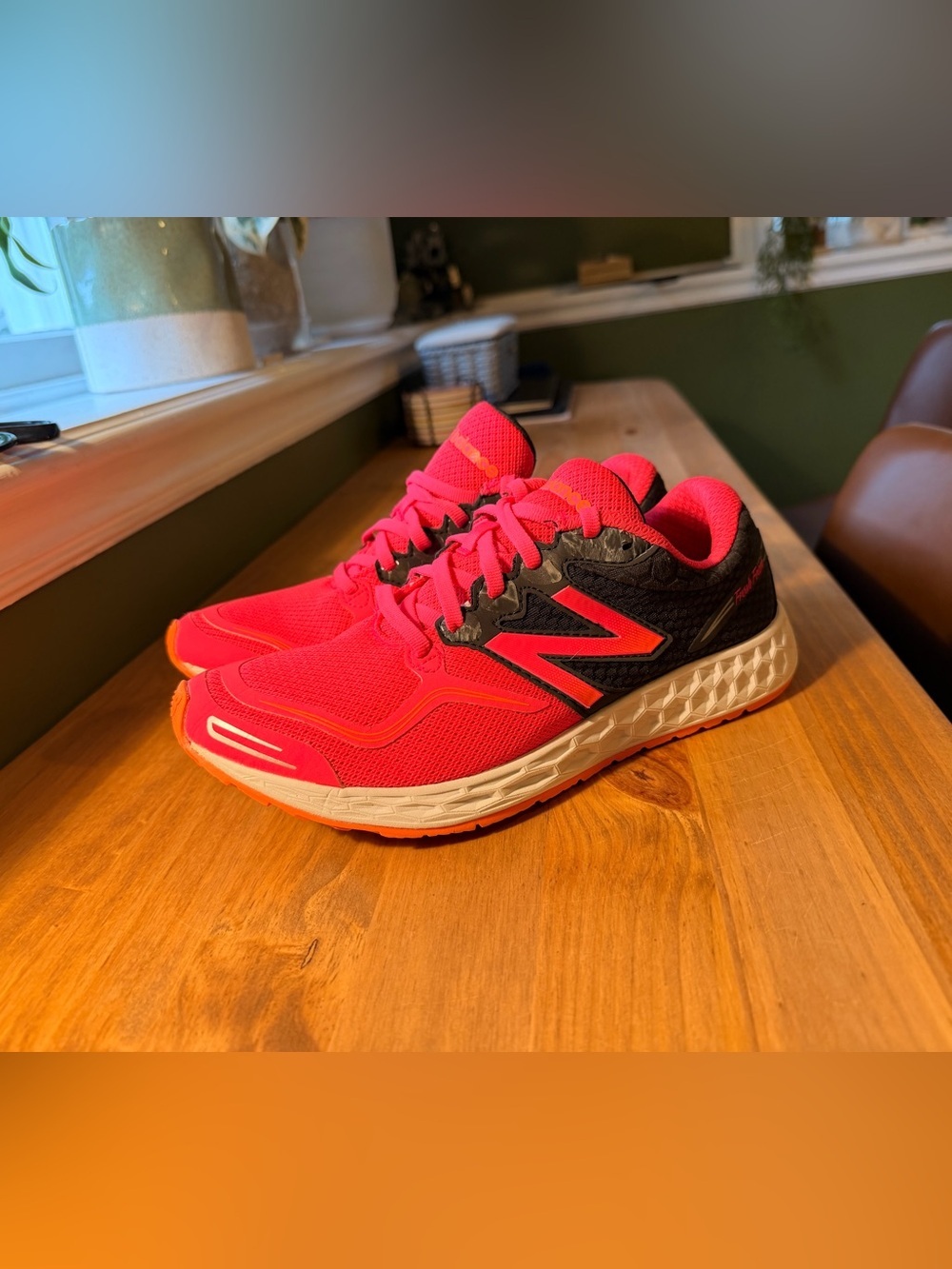 New Balance Pink and Black Women's Fresh Foam Venez Running Sneakers - Picture 2 of 5